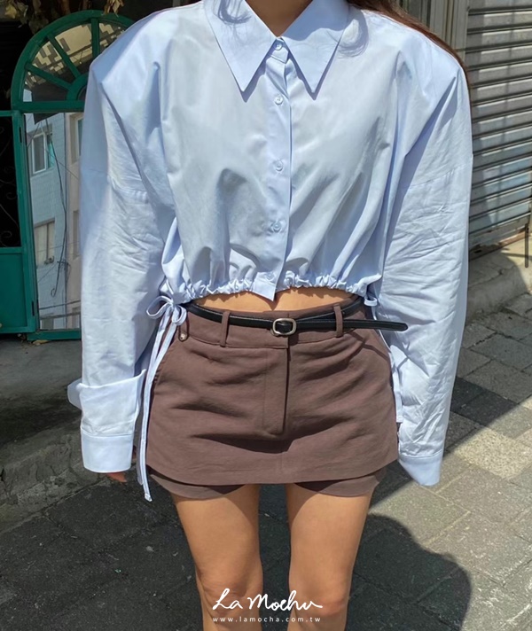 低腰鉚釘小褲裙